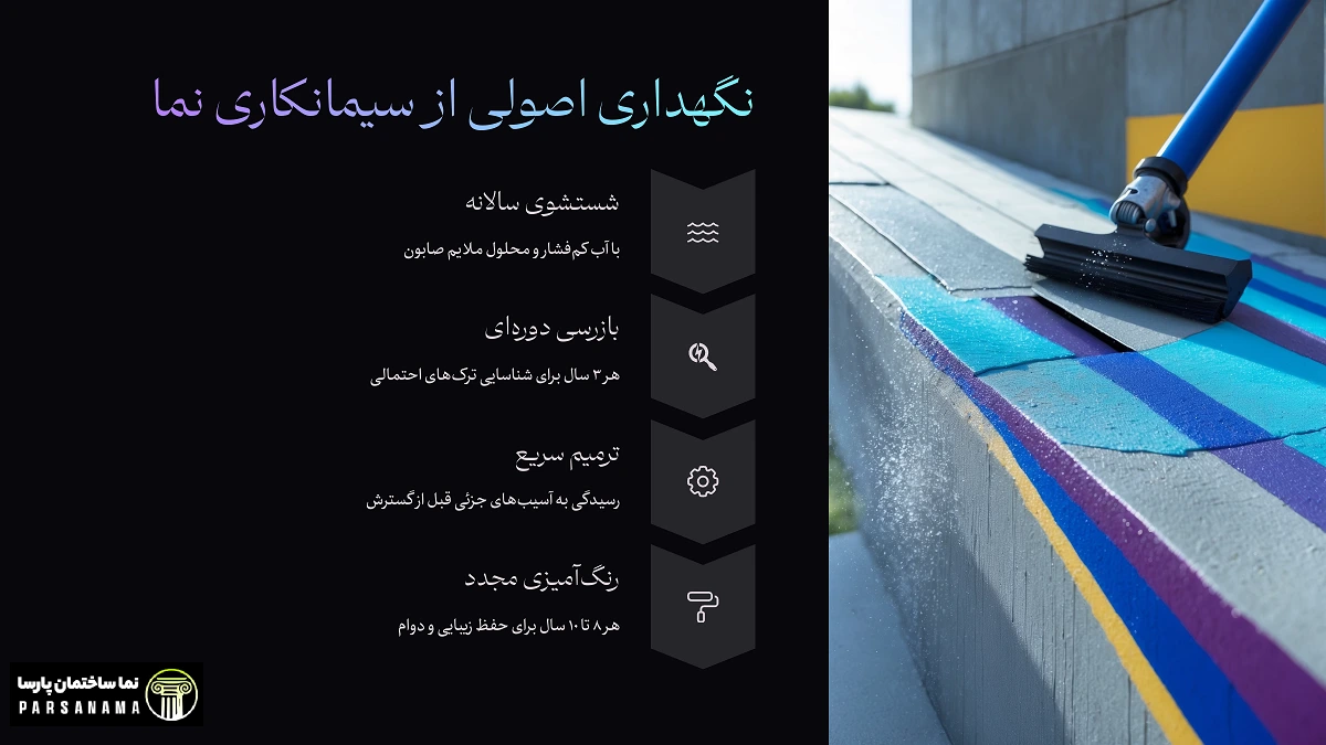 نگهداری اصولی از سیمانکاری نما